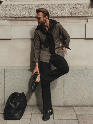 Essential Suit Pants Relaxed Fit Black