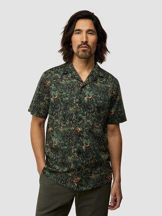 Bowling Short Sleeve Shirt Forest Night
