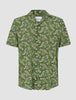 Breeze Bowling Short Sleeve Shirt Green Paisley