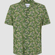 Breeze Bowling Short Sleeve Shirt Green Paisley