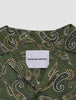Breeze Bowling Short Sleeve Shirt Green Paisley
