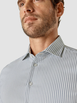 Dress Shirt Blue Mirage Stripes Regular