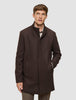Casentino Wool Coat Saddle Brown