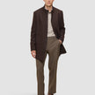 Casentino Wool Coat Saddle Brown