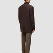 Casentino Wool Coat Saddle Brown