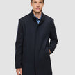 Casentino Wool Coat Dark Navy