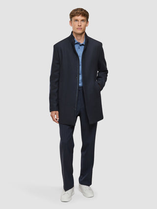 Casentino Wool Coat Dark Navy