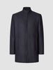 Casentino Wool Coat Dark Navy