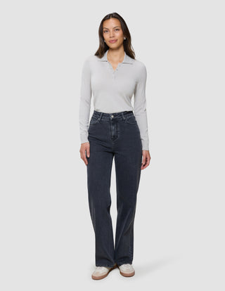 Women's Classic Jeans Relaxed Fit Washed Black