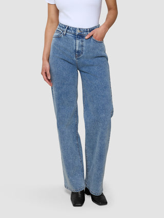 Women's Classic Jeans Relaxed Fit Snow Blue Wash