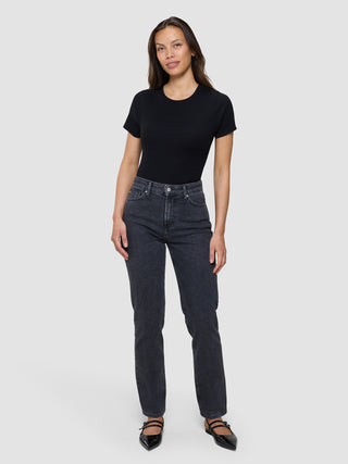 Women's Classic Jeans Tapered Washed Black