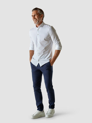 Classic Pants Slim Marine Blue