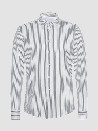 Classic Shirt Black Stripes Slim