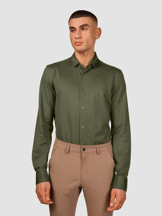 Classic Shirt Clover Green Slim