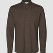 Classic Shirt Saddle Brown Slim