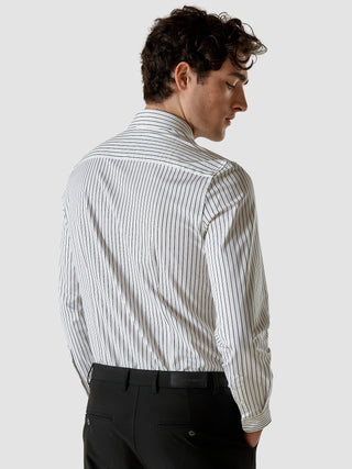 Classic Shirt Black Stripes Regular