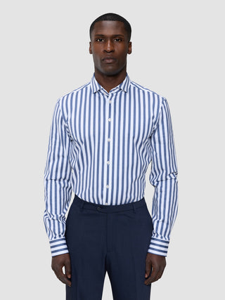 Classic Shirt Dusky Blue Stripe Regular