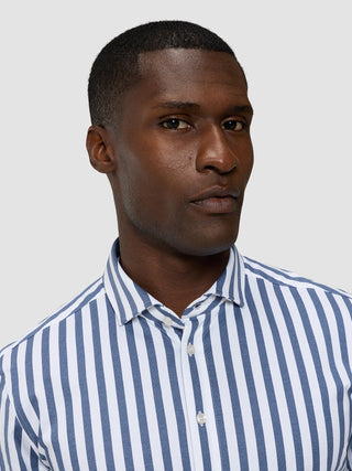 Classic Shirt Dusky Blue Stripe Regular
