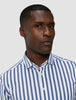 Classic Shirt Dusky Blue Stripe Slim