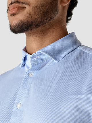 Classic Shirt Light Blue Stripes Regular