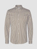 Classic Shirt Shadow Brown Stripe Slim