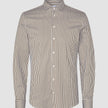 Classic Shirt Shadow Brown Stripe Slim