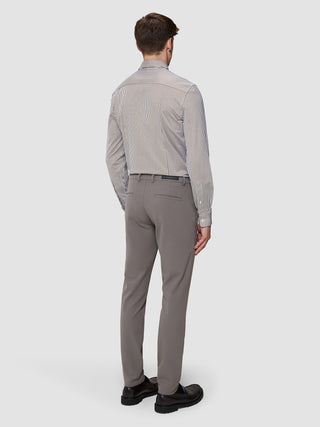 Classic Shirt Shadow Brown Stripe Slim