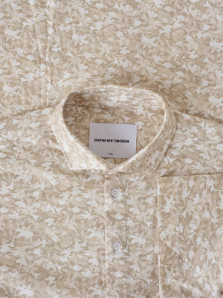 Classic Short-Sleeved Patterned Shirt Clover