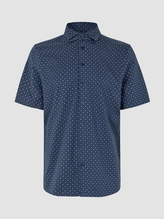 Classic Short Sleeve Shirt Lotus Navy