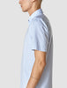 Classic Short Sleeve Shirt Light Blue Stripes