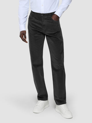 Corduroy Pants Dark Grey