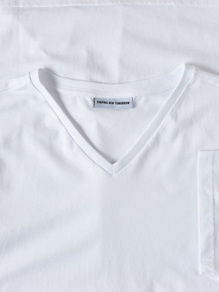 Supima T-shirt White V-Neck