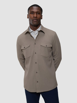 Effortless Overshirt Shadow Brown