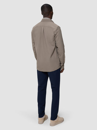 Effortless Overshirt Shadow Brown