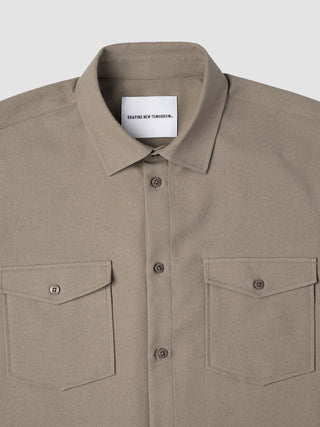 Effortless Overshirt Shadow Brown