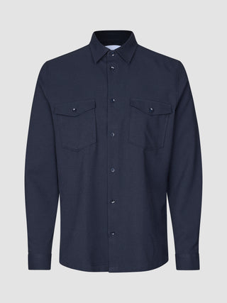 Effortless Overshirt Dark Navy