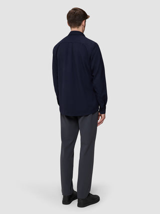 Effortless Overshirt Dark Navy