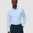 Elevated Shirt Light Blue Stripe Thin Slim