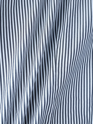 Elevated Shirt Navy Stripe Thin Regular