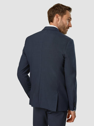 Essential Blazer Regular Dark Blue Check