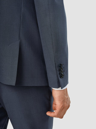 Essential Blazer Slim Dark Blue Check