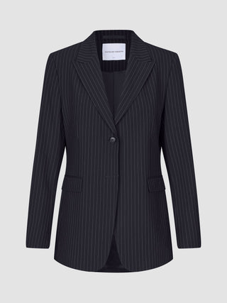 Essential Suit Tapered Navy Pinstripe