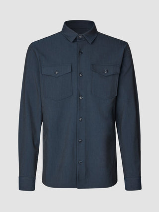 Essential Overshirt Navy Melange