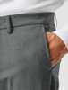 Essential Suit Pants Regular Dark Grey Melange
