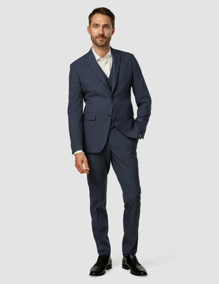 Essential Vest Dark Blue Check