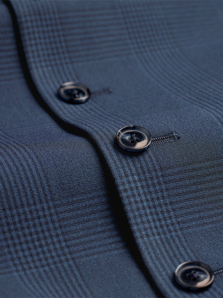 Essential Vest Dark Blue Check