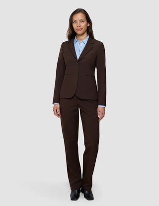 Women's Essential Fitted Blazer Espresso