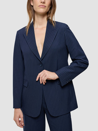 Essential Blazer Navy Pinstripe