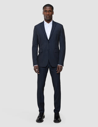 Essential Blazer Navy Stripes Slim