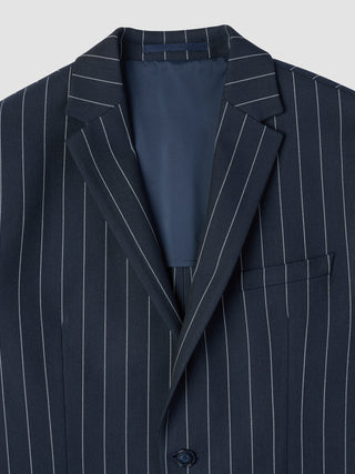 Essential Blazer Navy Stripes Slim